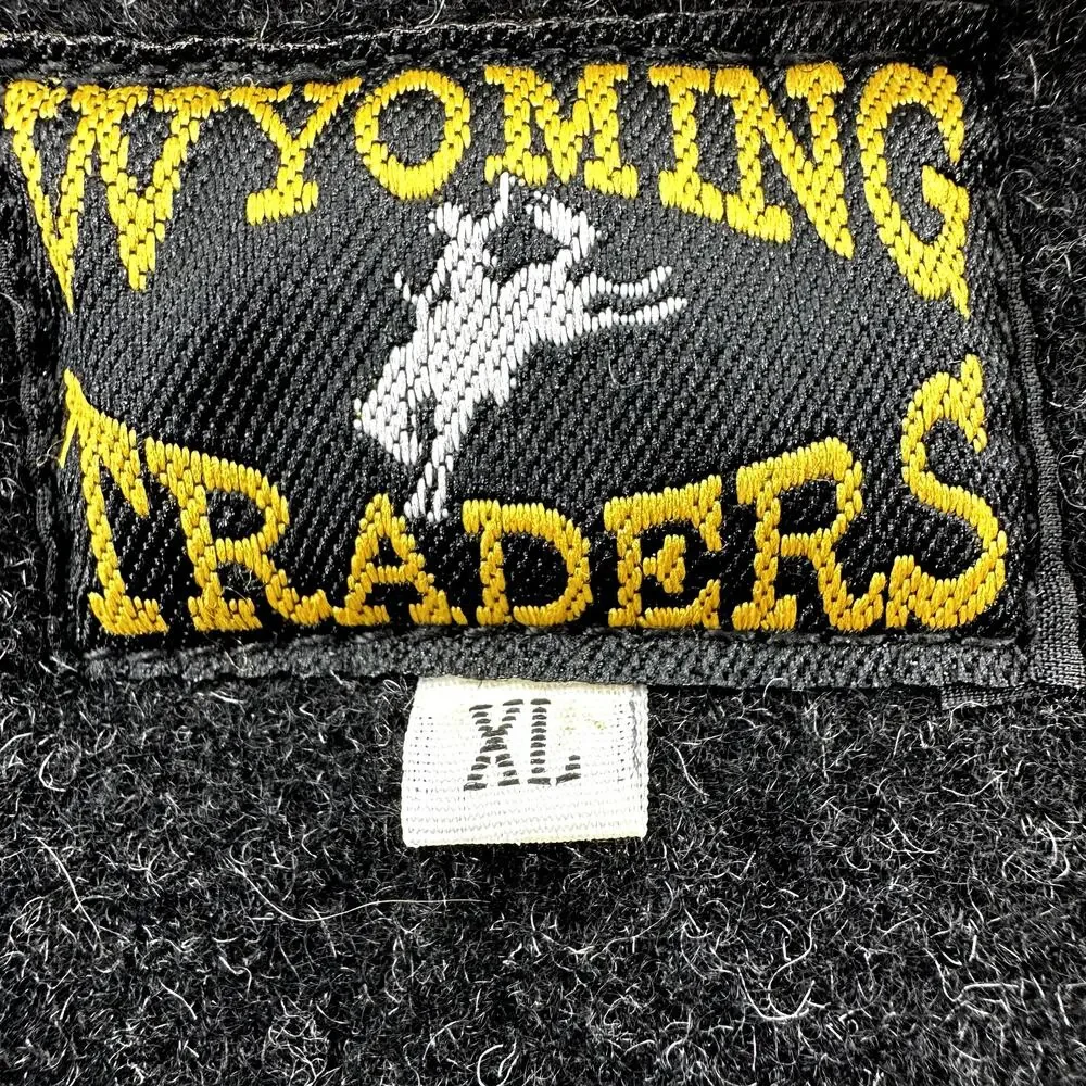 Wyoming Traders 100% Australian Wool Vest Water Resistant Pockets Lined Black XL